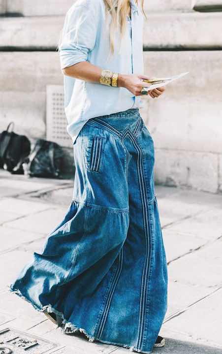 Fuste de blugi lungi