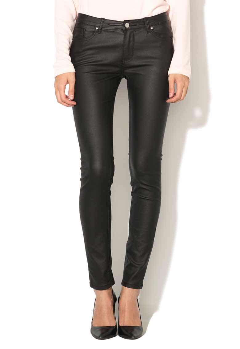 Pantaloni skinny de piele