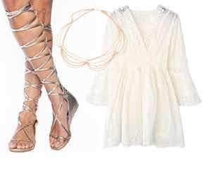 Cum să porți sandalele gladiator