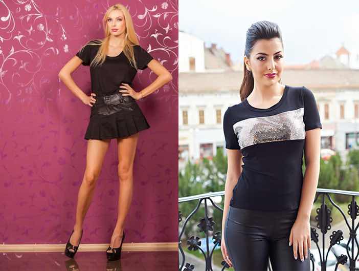 8 modele de tricouri negre accesibile pentru dame