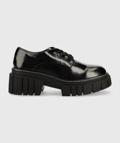 Steve Madden pantof Delaney femei, culoarea negru, cu platforma 9BYY-OBD3U3_99X