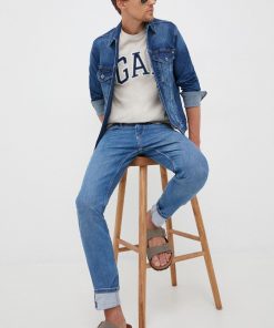 Pepe Jeans geaca jeans barbati, de tranzitie 9BYY-SJM051_55X