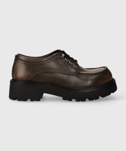 Vagabond Shoemakers pantofi de piele COSMO 2.0 femei, culoarea maro, cu toc plat, 5649.018.19 9BYX-OBD11F_98X