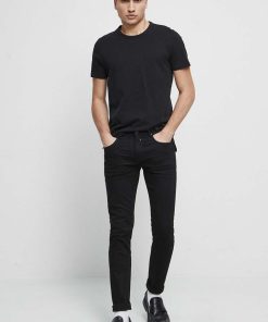 Medicine jeansi barbati, culoarea negru ZPYX-SJM306_99J