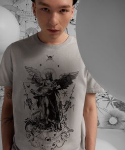 Medicine tricou din bumbac barbati, culoarea gri, cu imprimeu ZPYH-TSM159_09X