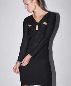 Medicine rochie culoarea negru, mini, mulata ZBYY-SUDB00_99X