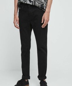 Medicine jeansi barbati, culoarea negru ZBYX-SJM033_99J