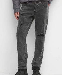 Medicine jeansi barbati, culoarea negru ZBYX-SJM803_99J