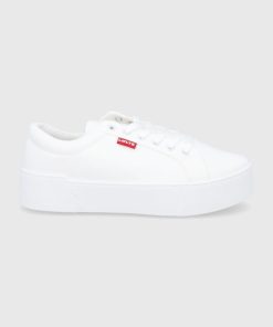 Levi's Pantofi culoarea alb, cu platformă PPYY-OBD0UC_00X