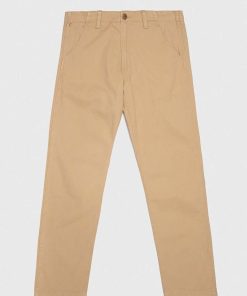 Wrangler pantaloni de bumbac Casey Jones Chino culoarea bej, drept PPYX-SPM0FE_80X