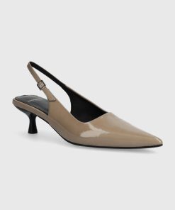 Vagabond Shoemakers stilettos de piele LYKKE culoarea bej PPYH-OBD10C_08X