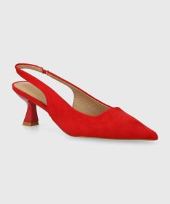 Answear Lab pantofi cu toc culoarea rosu BBYH-OBD056_33X