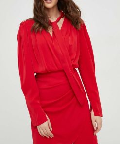 Answear Lab rochie culoarea rosu, mini, drept BMYX-SUD0GE_33X